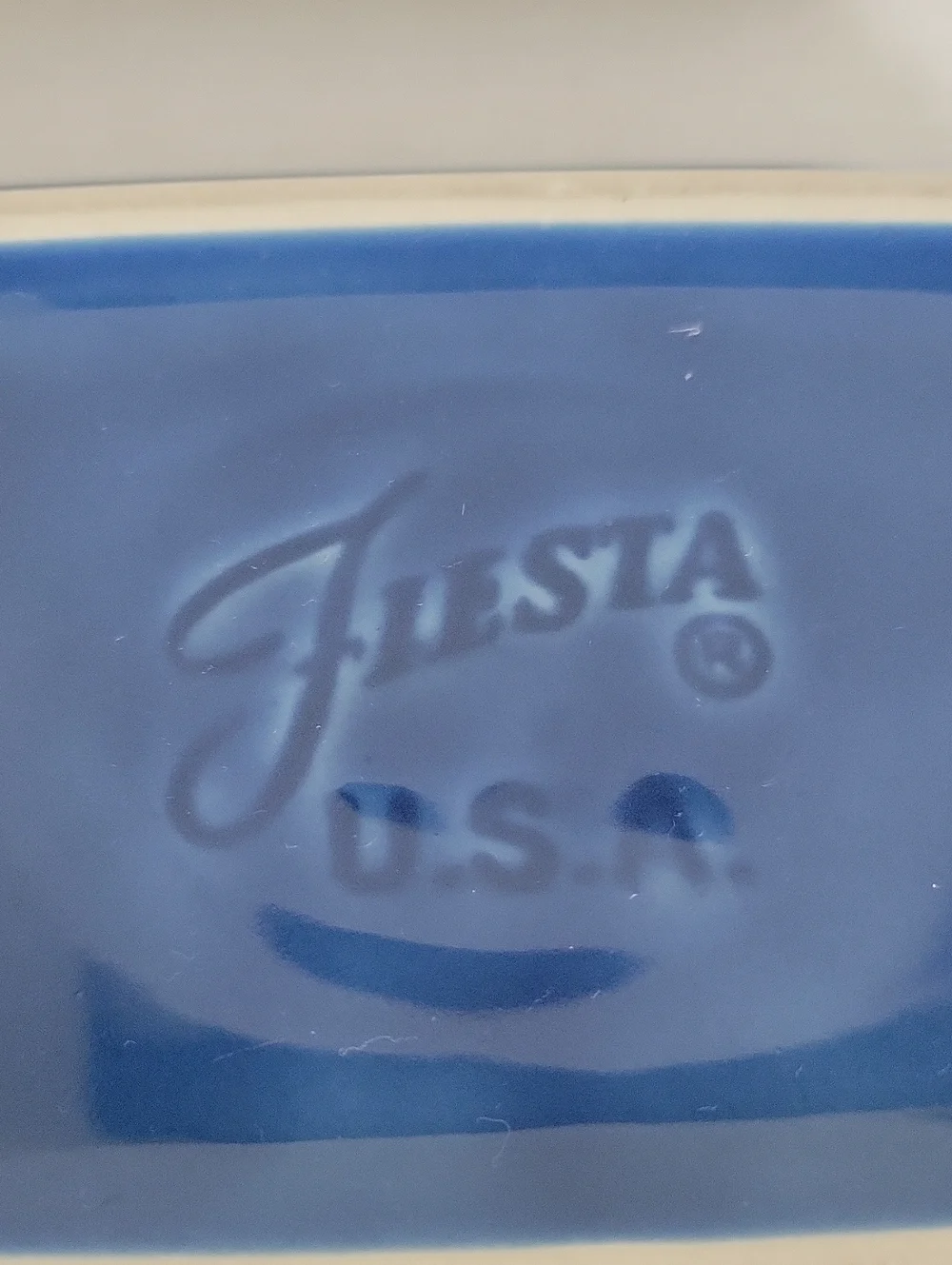 Fiestaware Fiesta Loaf Pan Baking Bakeware Cookware Bake Baker Dish Lapis Blue